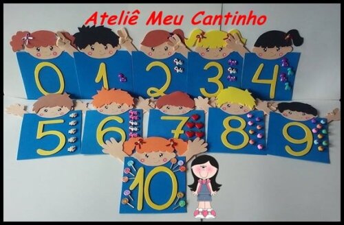 Numerais de Parede Crianças