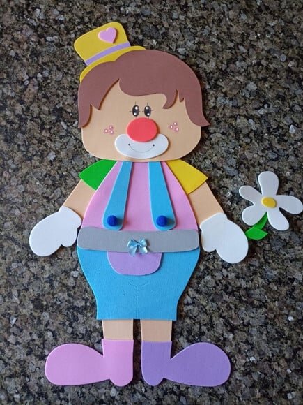Painel com 4 Personagens Circo de 50 cm Cada