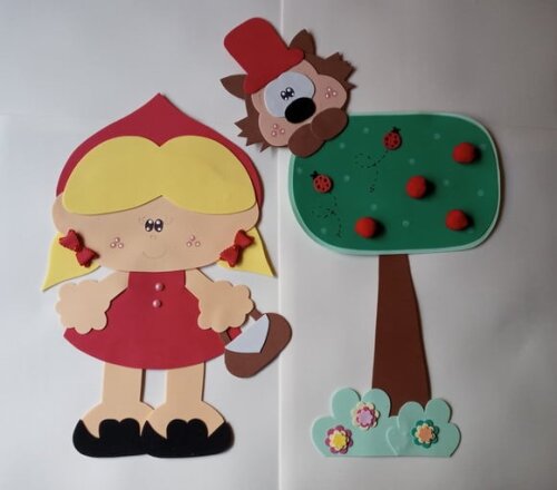 Painel chapeuzinho vermelho 50 cm