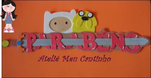 Painel Parabéns hora de aventura