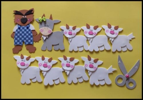 Palitoches o lobo e os 7 cabritinhos
