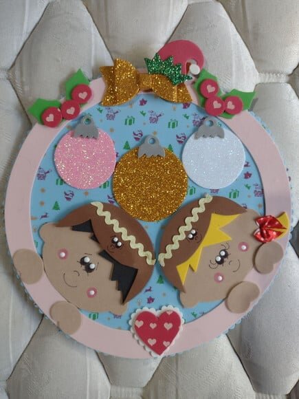 Placa de Natal Crianças