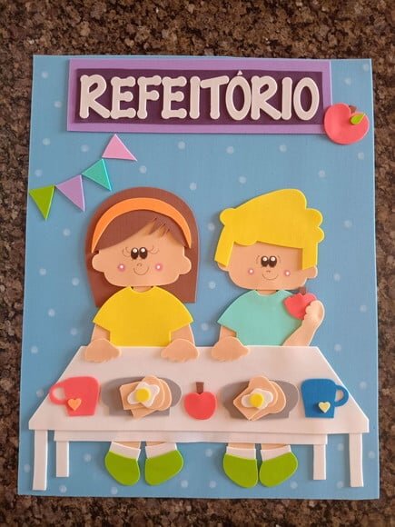 Placa de Porta Refeitório