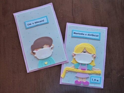 Placas de orientação para sala de aula em eva covid