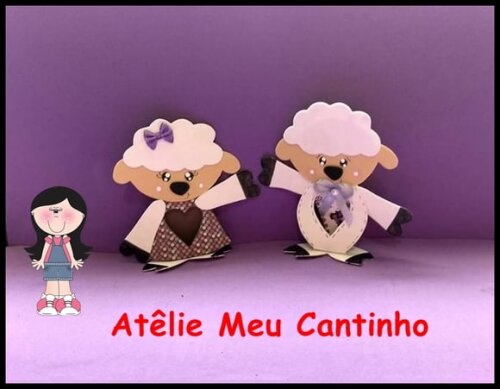 Porta bombom ovelhinha
