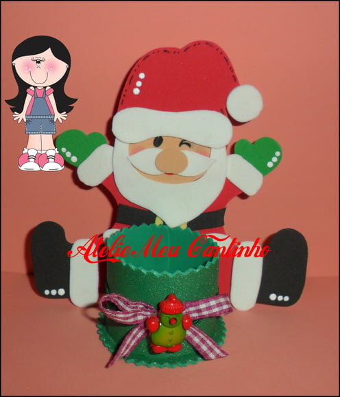 Porta bombom noel