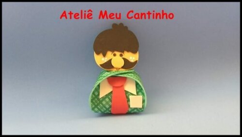Porta bombom papai