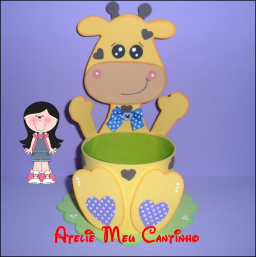 Porta doces girafinha