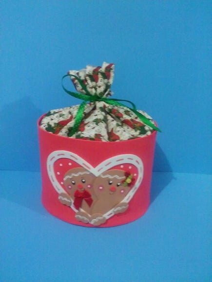 Porta panetone casal ginger