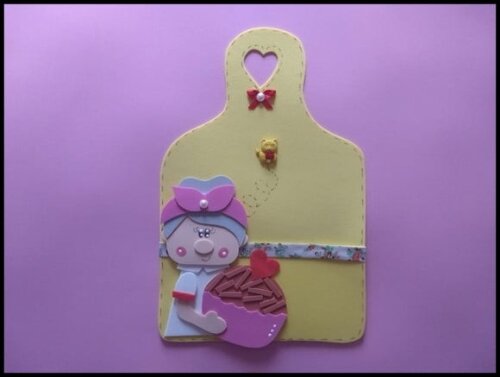 Porta recados imã de geladeira
