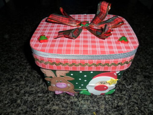 Pote de sorvete decorado noel