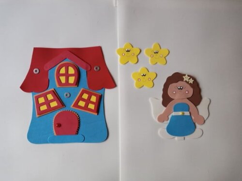 Sacola cenário fui morar numa casinha