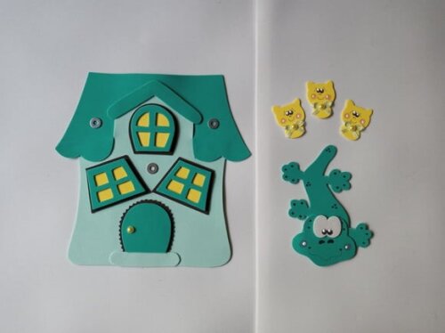 Sacola cenário fui morar numa casinha