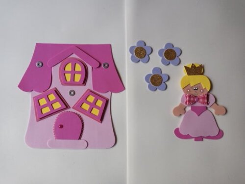 Sacola cenário fui morar numa casinha