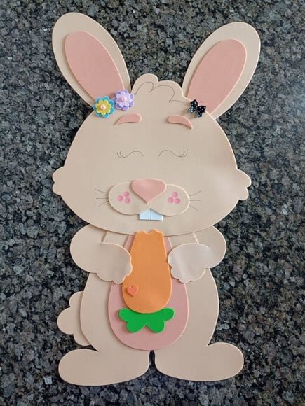 Stich Fantasiado de Coelho e Coelho Cada Um Medindo 50cm