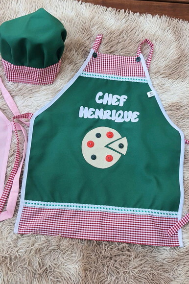 Avental Infantil Personalizado com Nome | Pequeno Chef