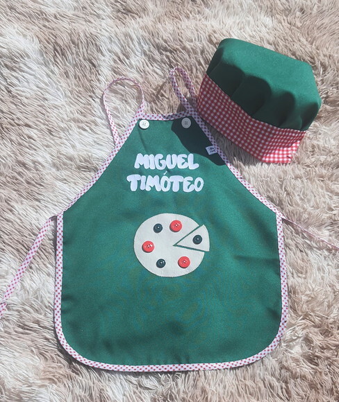 Avental Mini Pizzaiolo Personalizado