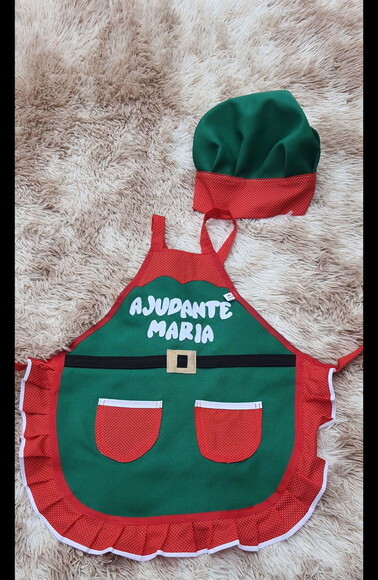 Avental Personalizado Infantil de Natal
