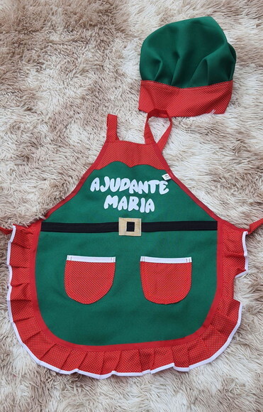 Avental Personalizado Infantil de Natal
