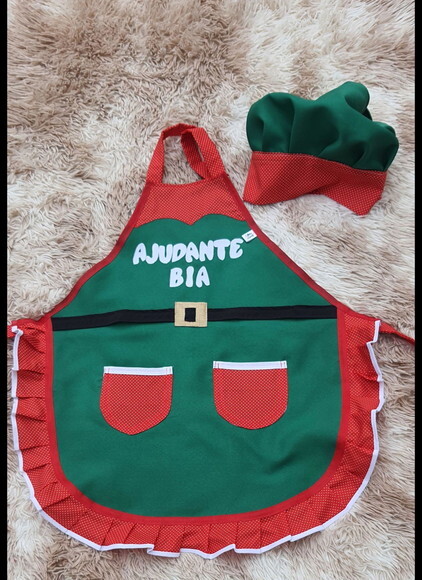 Avental Personalizado Infantil de Natal