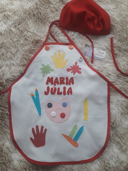 Avental Pintando o 7 com Nome Personalizado