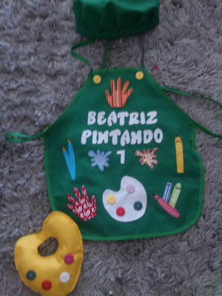 avental pintando o sete
