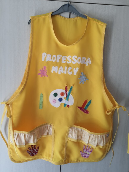 Avental Professora Personalizado Aquarela