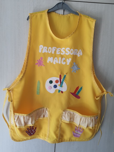 Avental Professora Personalizado Aquarela
