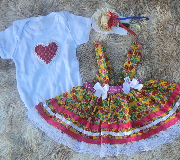 Look Junino Baby 6 a 9 Meses