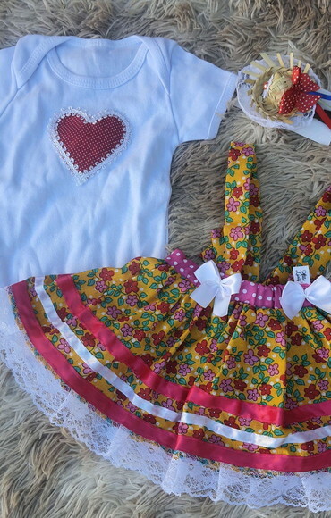 Look Junino Baby 6 a 9 Meses