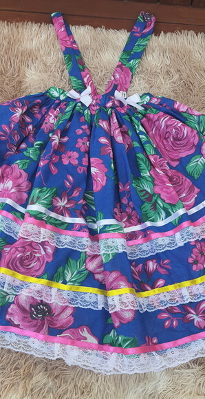 Saia Junina Infantil Longa