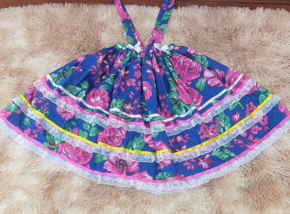 Saia Junina Infantil Longa