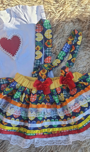 Vestido Festa Junino Baby