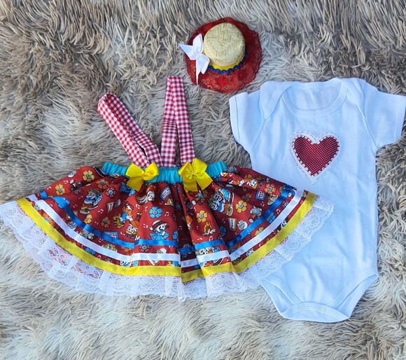 Look Junino Baby 3 a 6 Meses