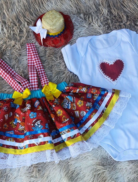 Look Junino Baby 3 a 6 Meses