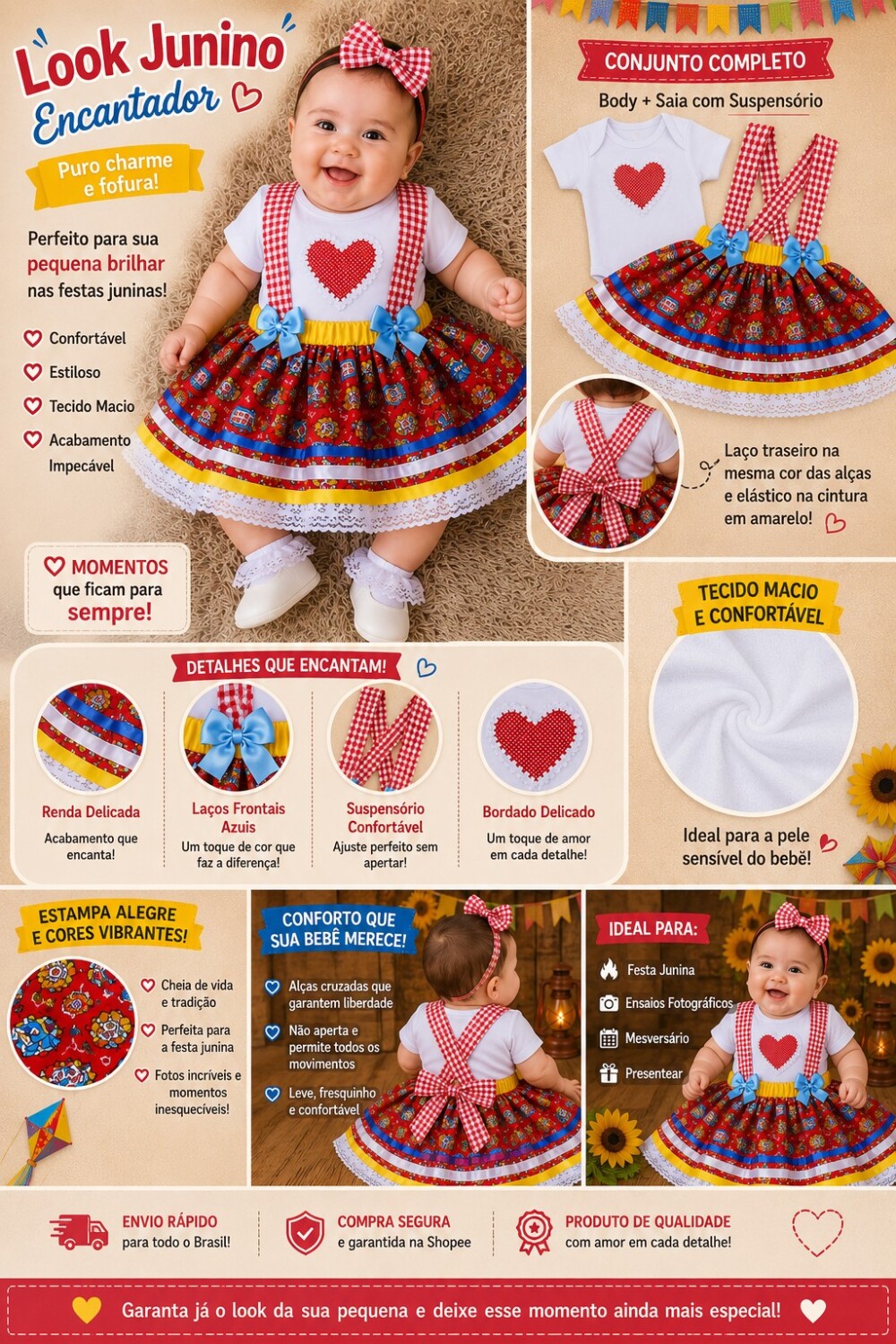 Traje Junino Baby