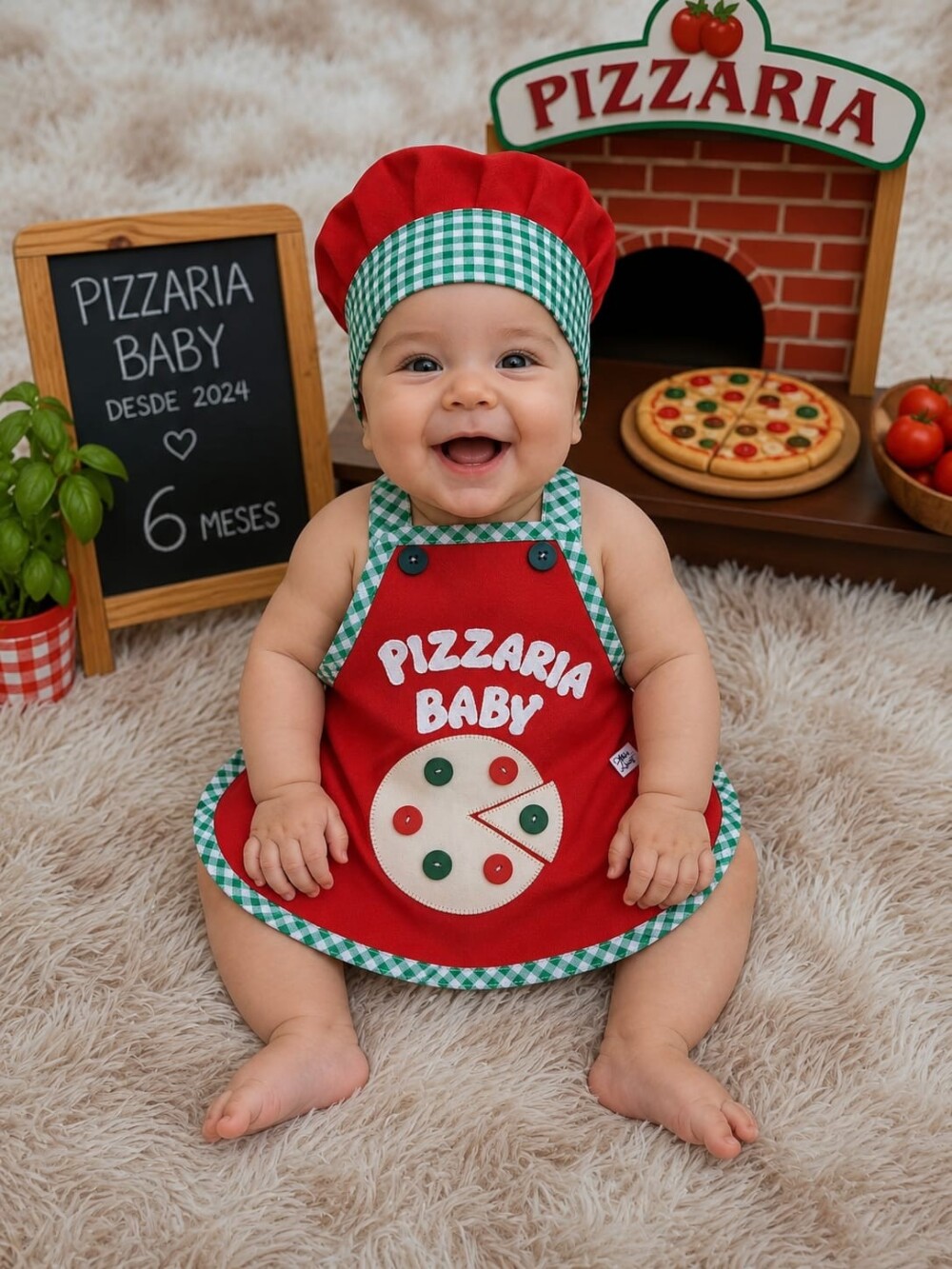 Fantasia para Bebê de Pizzaiolo