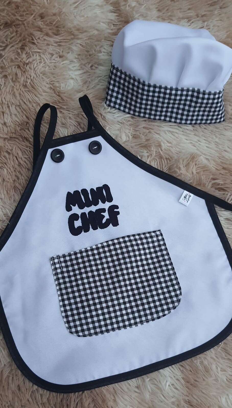 Avental Personalizado Mini Chef / Avental Temático/ Avental infan