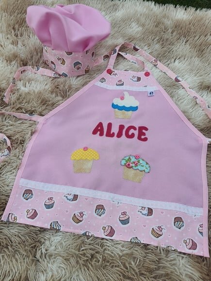 Avental Infantil de Culinária Personalizado