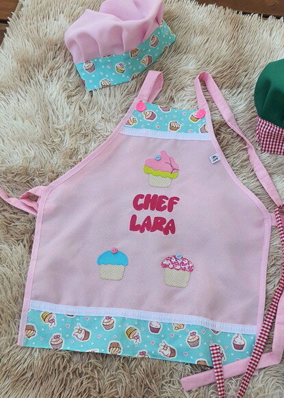 Avental Infantil Personalizado com Nome | Pequeno Chef
