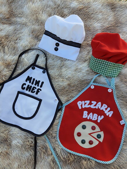 Avental Mini Chef e Pizzaiolo