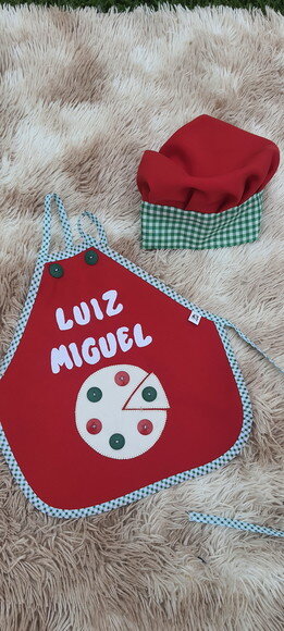 Avental Infantil Pizzaria