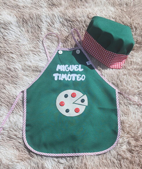 Avental Mini Pizzaiolo Personalizado