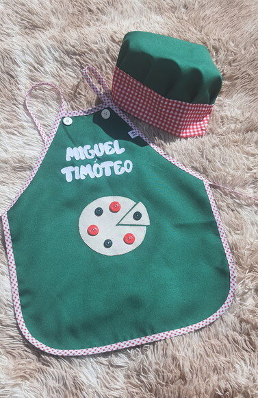 Avental Mini Pizzaiolo Personalizado