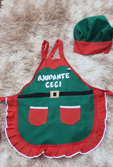 Avental Personalizado Infantil de Natal
