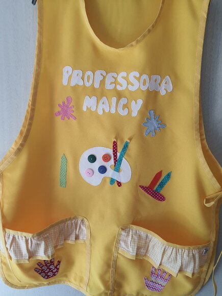 Avental Professora Personalizado Aquarela