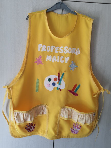 Avental Professora Personalizado Aquarela