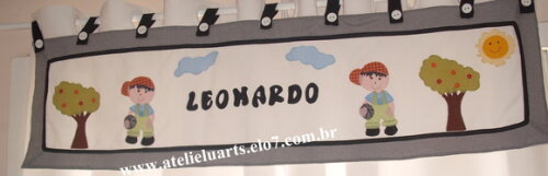 Bandô para Cortina Quarto de Menino Personalizado