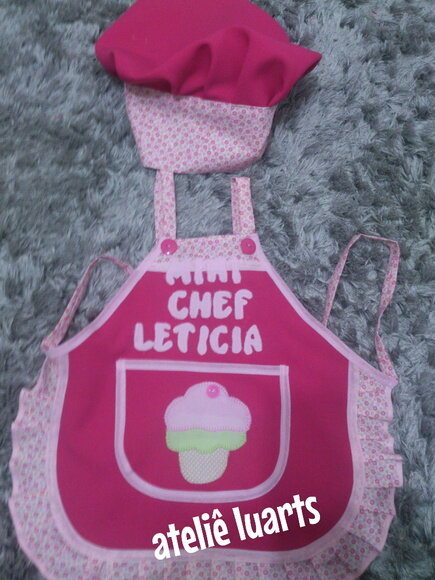 fantasia de mini chef para bebê