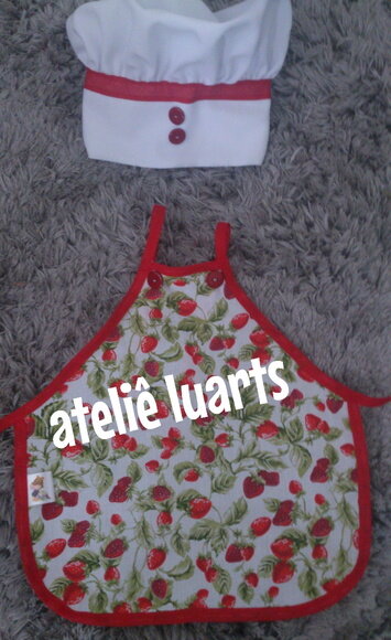 fantasia de mini chef para bebê
